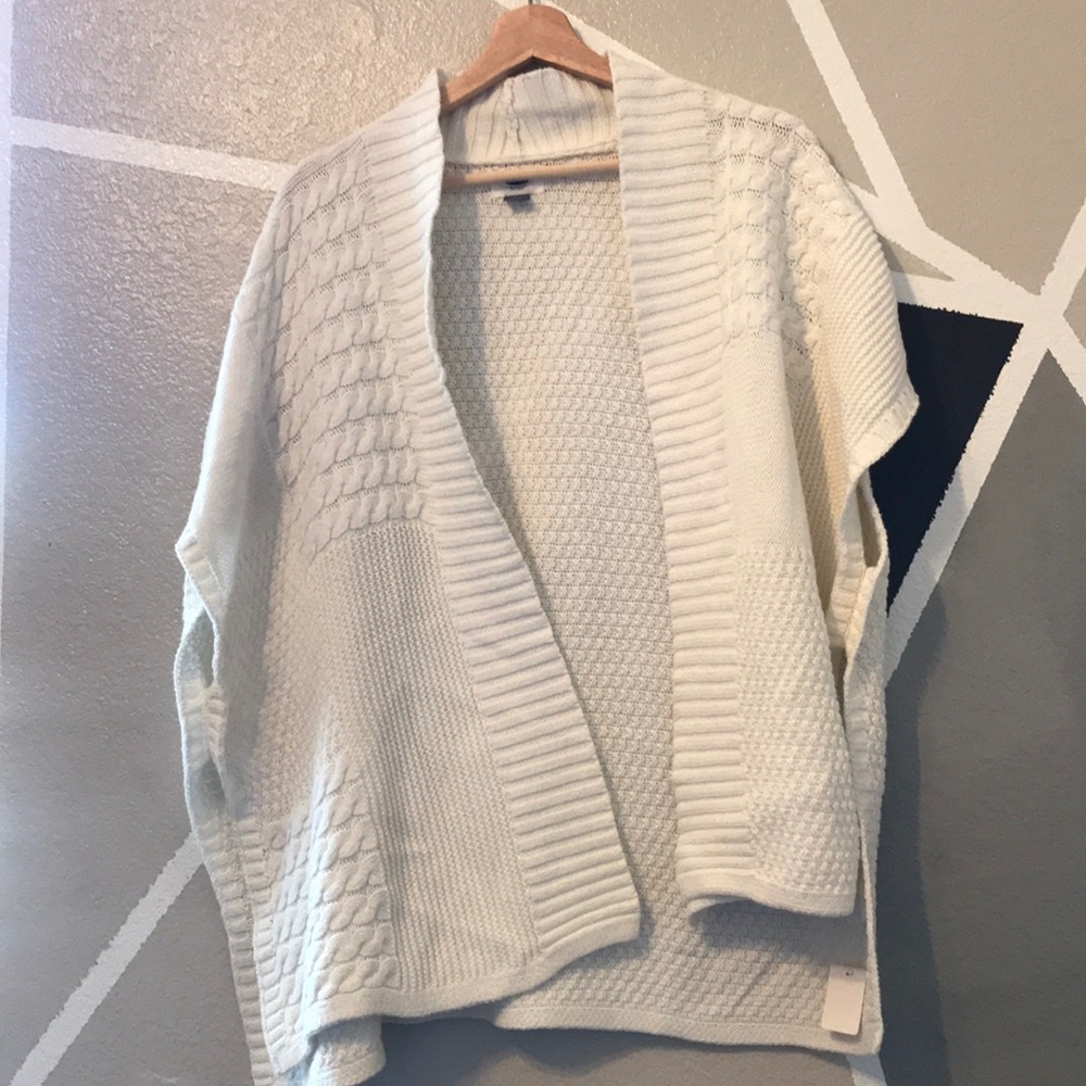 Knitted pancho vest